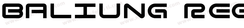 baliung regular字体转换